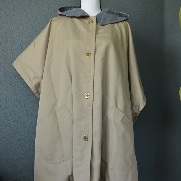 RARE Vintage 1960's Bonnie Cashin Poncho Weatherwear for Russ Taylor "Turnlock" - Picture 2 of 11